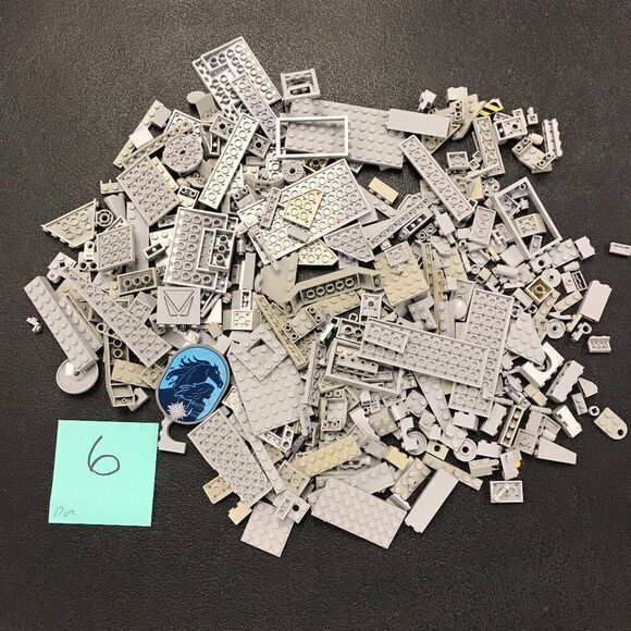 17 oz of Light Gray Lego -‎ mostly specialty pieces - Picture 1 of 6
